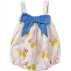 Pink Chicken Angeline Bubble Lemon Romper, 18-24 months